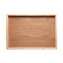 검트리 애쉬 우드트레이 직사각 손잡이쟁반, 혼합색상