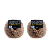 그리나스코 파인 메리노울 실 50g x 2p, 416 코요테, 157m