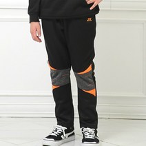 남아용 무릎 배색 기모 트레이닝 바지