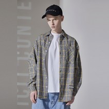 어드바이저리 남성용 Wool Check Oversize 셔츠