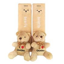 어반카 캐릭터 안전벨트커버, 곰돌이 브라운, 2개