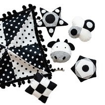 난쟁이똥자루 아기 송아지 흑백 모빌 DIY, 남여공용