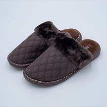 투고 남성용 럭셔리 퀼팅 털 슬리퍼