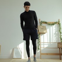 윈드스카프 남성용 흡습 기능성 세미 기모 레깅스