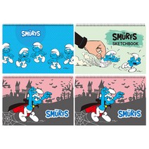 다다 개구쟁이 스머프 스케치북 4p, 345 x 247 mm, 26매