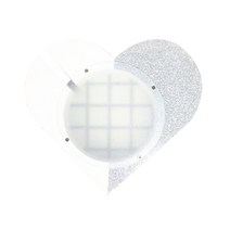 JHCompany 트윙클 글리터 하트 저금통, 화이트, 1개