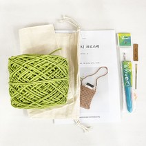 미니 네트 크로스백 만들기 뜨개질 DIY 키트, 1세트, 216