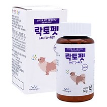 락토펫 강아지 영양제 용기형 60g, 장, 1개