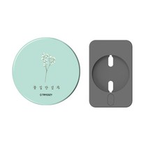 트라이코지 맥세이프 무선충전기 보호 커버 하드케이스, 꽃길_안개꽃, 1개