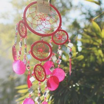 미러 자개 드림캐쳐, 레드