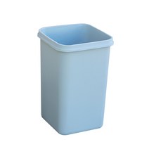 바이굿즈 뚜껑제외 정사각 종량제 휴지통 50L, 회색, 1개