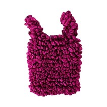 요술 주름 장바구니 L, 무지핑크퍼플, 1개