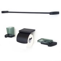 욕실 악세사리 세트 PL-1004B, 블랙, 1세트