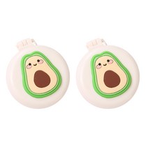 휴대용 거울 빗 아보카도 RK_312, 2개