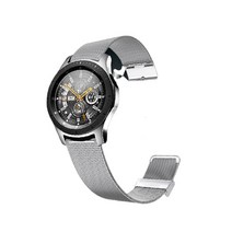 코쿼드 갤럭시 워치 46mm 22mm 체인 매쉬 밴드, 실버, 1개