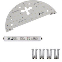 삼성LED 원형 반원 방등 400 x 200 mm 25W 프리미엄 삼성 S6 모듈 + 틔움KS 안정기, 전구색, 1세트