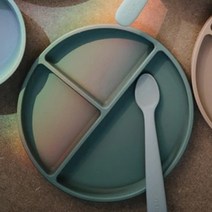 무쉬 실리콘 이유식 흡착식판, 드라이드타임, 유아식판