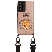 카카오프렌즈 라이언카페 카드 수납 목걸이 고리형 휴대폰 케이스 + 목걸이