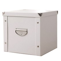마켓에이 북유럽감성 조립식 다용도 수납함 31.5 x 22.8 x 13.7 cm, 화이트, 1개