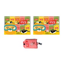 광천김 카카오프렌즈 재래 도시락김 5g x 40p + 장바구니 랜덤발송, 1세트