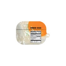 유스픽리얼 푸드 라벨 에어팟 프로 케이스 후라이 라벨, 혼합색상