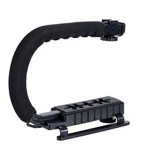 생활살림 DSLR 카메라 미러리스 촬영용 핸드 C형 그립, 1개