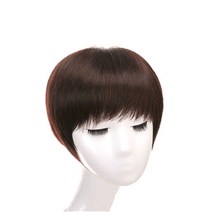 에이플랫 85프로 인모 숏컷 통가발, 진갈색