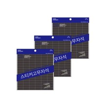 다산사무기 스티커 고무자석 25 x 10 x 90 pcs, 흑색, 3개