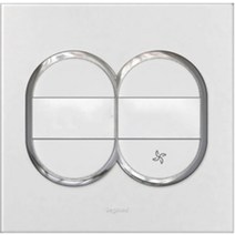 르그랑 아테오 원형 화이트 1로 4구 스위치, 1개