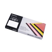 현대오피스 페이퍼프랜드 제본기 SB-170 전용 소모품 스틸홀더 20개입, 블루, 16mm