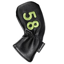 써클디자인골프 스타 스컬 아이언 웨지 헤드커버 블랙, 58