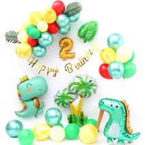 익살 공룡 풍선 세트 2, 혼합색상(2), 1세트