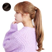 고운머리 묶음머리 포니테일 가발 바디S 웨이브, 초코브라운, 1개