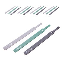 케이블 선 정리 벨크로 타이 바늘타입 대형 3종 x 5p 세트, 블랙,그레이,그린, 1세트