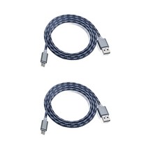 코쿼드 고속충전 롱케이블 USB Micro5핀 2p, 3m, 그레이