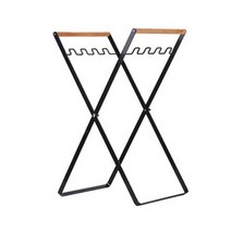 캠핑 쓰레기봉투 거치대 M, 블랙, 1개