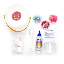히야가게 핑크공주 슬라임 DIY 세트, 1세트, 혼합색상