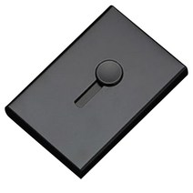 엣지있게 쓱 메탈 자동 명함 케이스, 블랙, 1개