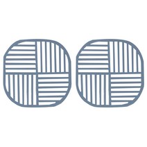 스쿼드 실리콘 냄비받침, 차콜, 2개