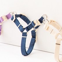 힛찌 강아지 초경량 앞섬방지 Y형 이지워크 하네스, 딥네이비