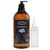 시크릿덤 아로마 퍼밍 마사지오일 로즈마리향 1000ml + 펌프 + 공병 100ml, 1세트