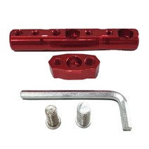 우리파파 오토바이 핸들 크로스바 멀티바 확장 브라켓 거치대, 레드