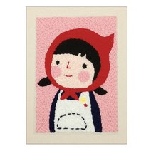 생활의지혜 펀치니들 자수 DIY 키트 + 고급형 바늘, 1세트, 18 빨간모자