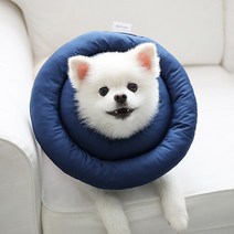 카카몽 반려동물 UFO 쿠션 넥카라 딥네이비 XL