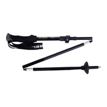 가벨 XTR 카본 EF 130 3단 접이식 등산스틱, 블랙