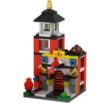 알꿀밤 LM 소방센터 건축 레고호환 블록