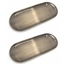 진리 모던 타원형 심플 트레이 2p, 그린브론즈