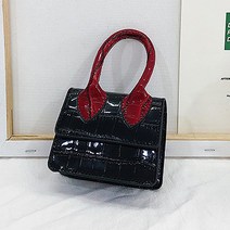 에나멜 크로커 미니백