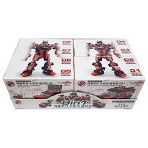 03 아이프렌즈 에볼루션 소방차 블럭봇 8종 세트, 혼합색상