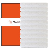 송월타월 세인트폴 세면 타월 160g 30수 면사 + 케이스 랜덤발송 + 결혼식띠지 B타입, 화이트, 10세트